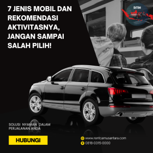 7 Jenis Mobil dan Rekomendasi Aktivitasnya, Jangan Sampai Salah Pilih!